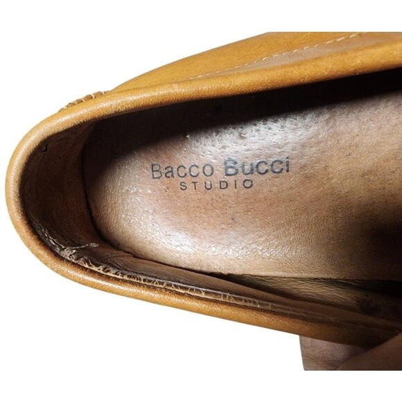 Bacco Bucci Mens Driving Moccasins Leather Size 13 Brown Comfort Cushioned main image 4